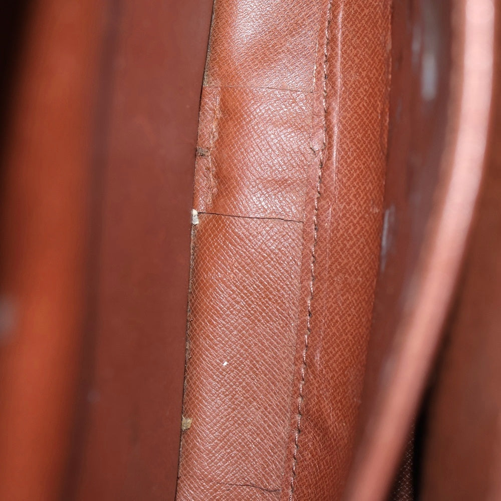 LOUIS VUITTON(ルイヴィトン) カルトシエールMM モノグラム PVC レザー ショルダーバッグ ゴールド金具 ブラウン M51253 レディース