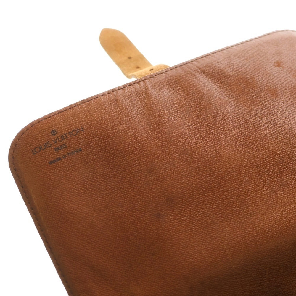 LOUIS VUITTON(ルイヴィトン) カルトシエールMM モノグラム PVC レザー ショルダーバッグ ゴールド金具 ブラウン M51253 レディース