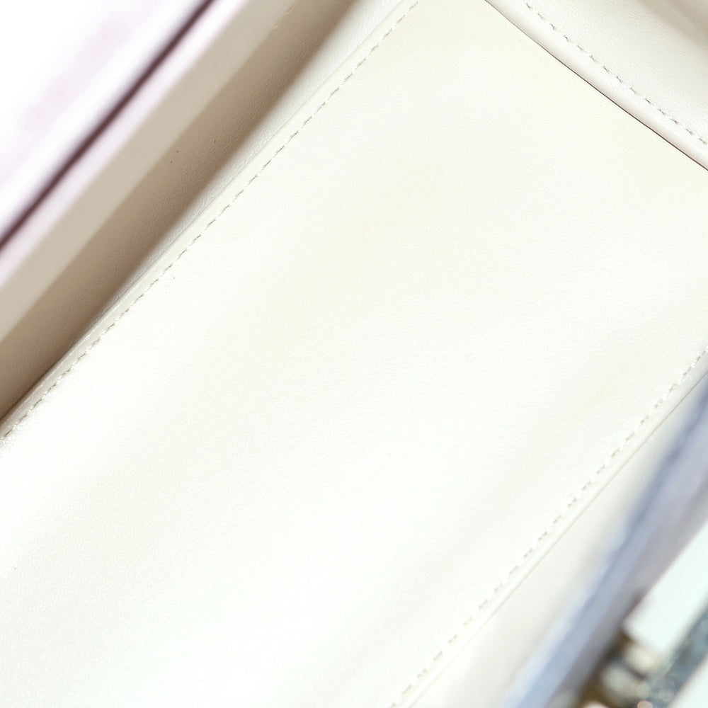 Valextra(ヴァレクストラ) ミニイジィデ 2wayハンドバッグ ショルダーバッグ ライトピンク レザー ゴールド金具 レディース