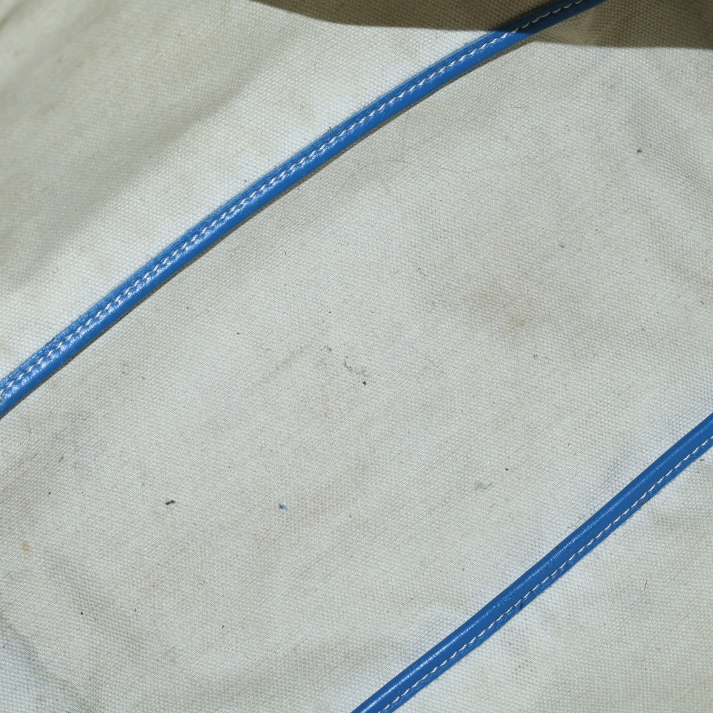 GOYARD(ゴヤール) サンルイPM PVCコーティングキャンバス レザー トートバッグ ブルー