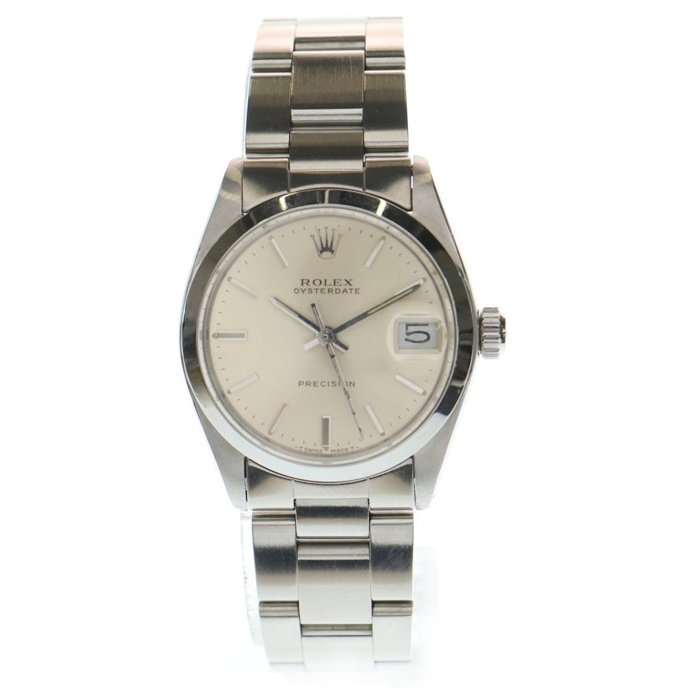 ROLEX(ロレックス) 6466 オイスターデイト プレシジョン シルバー文字盤 SS ステンレス 手巻き ヴィンテージ
