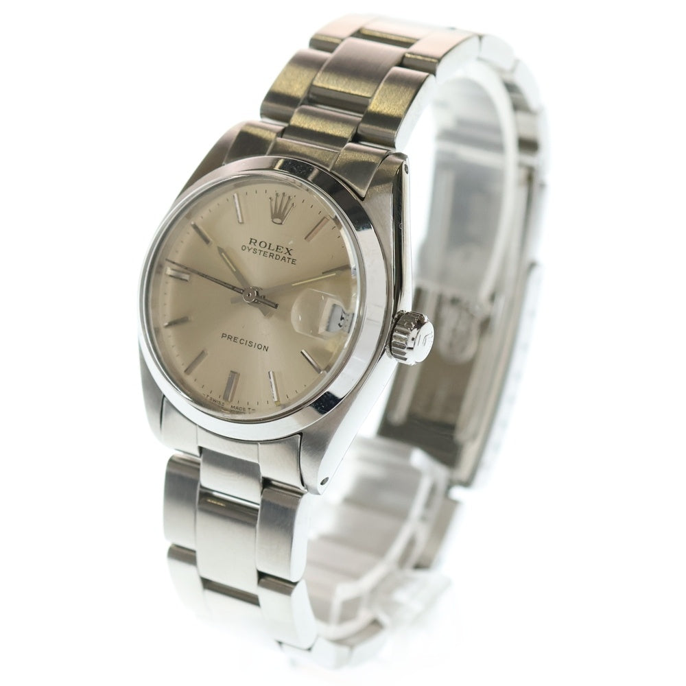 ROLEX(ロレックス) 6466 オイスターデイト プレシジョン シルバー文字盤 SS ステンレス 手巻き ヴィンテージ