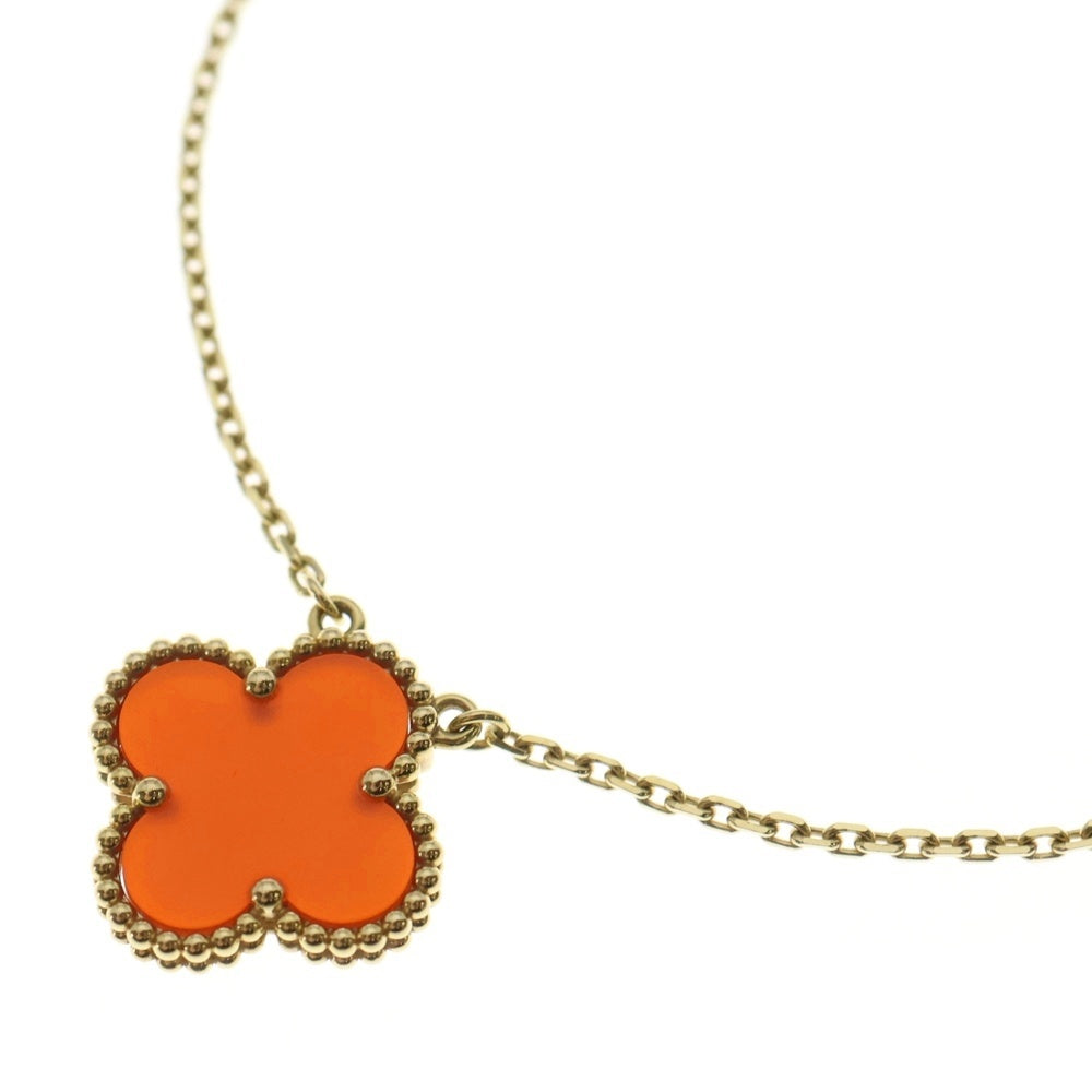 Van Cleef & Arpels(ヴァンクリーフアンドアーペル) ヴィンテージアルハンブラ カーネリアン イエローゴールド Au750YG ジュエリー レディース