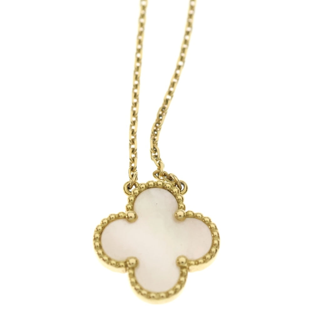 Van Cleef & Arpels(ヴァンクリーフアンドアーペル) ヴィンテージアルハンブラ マザーオブパール イエローゴールド Au750YG ジュエリー レディース