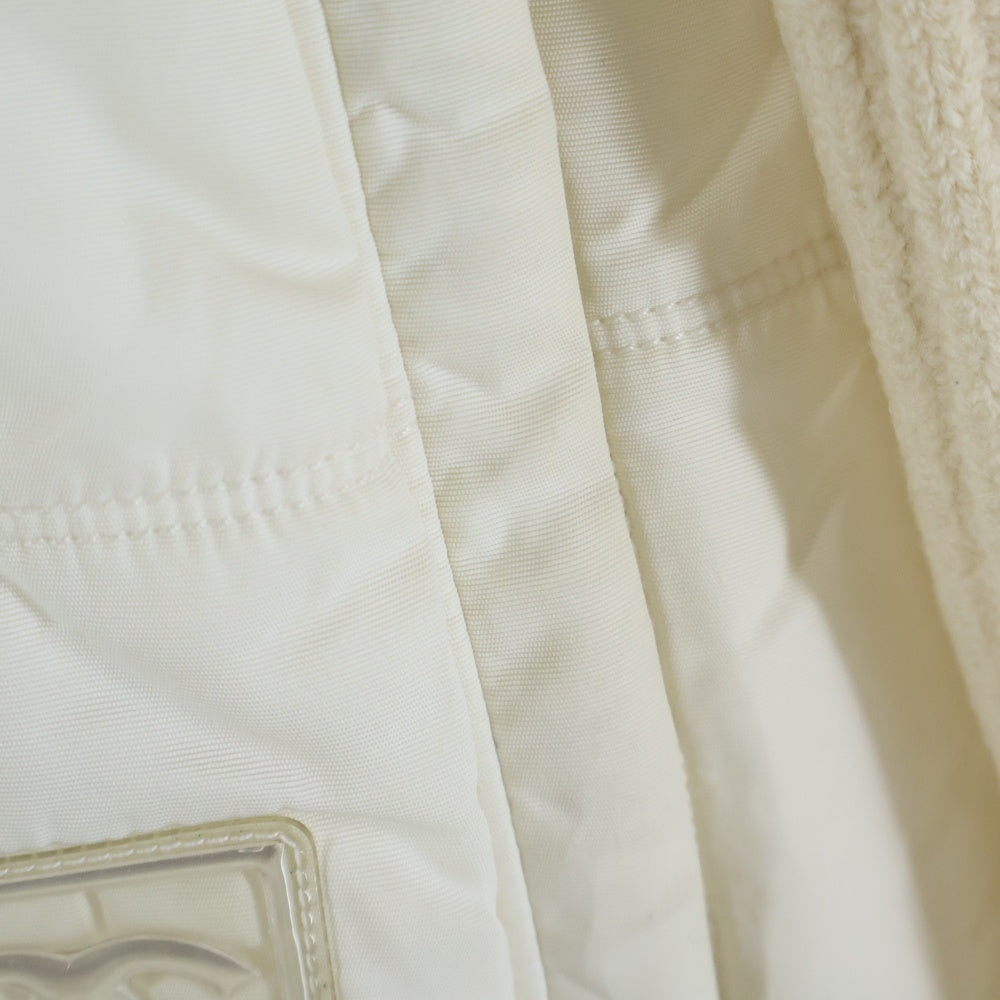 CHANEL(シャネル) 00A スポーツライン リブニット 切り替え ダウン コート ホワイト レディース P16402W02678 P16402W02678