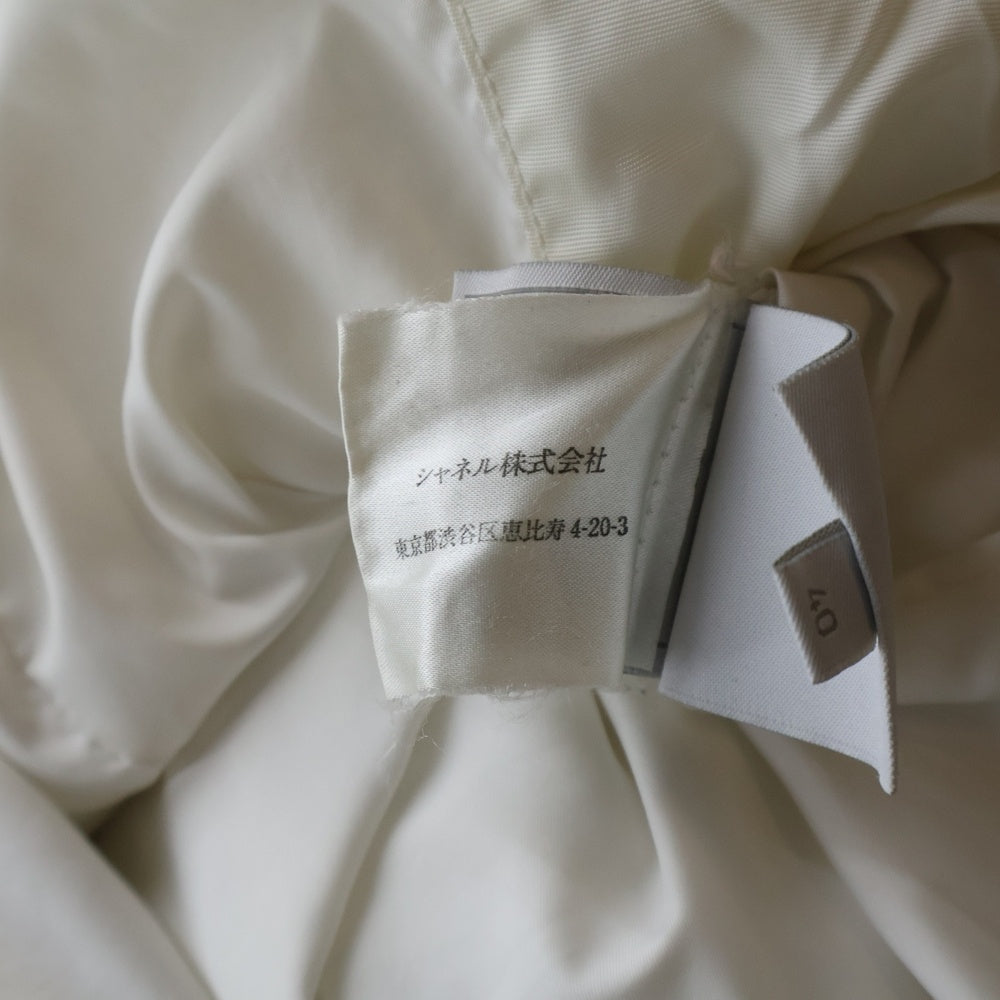 CHANEL(シャネル) 00A スポーツライン リブニット 切り替え ダウン コート ホワイト レディース P16402W02678 P16402W02678