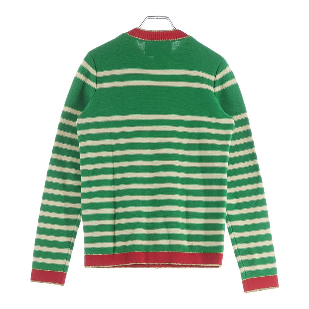 GUCCI(グッチ) フロントロゴマリンニット グリーン 691667 レディース