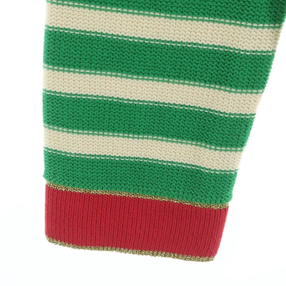 GUCCI(グッチ) フロントロゴマリンニット グリーン 691667 レディース