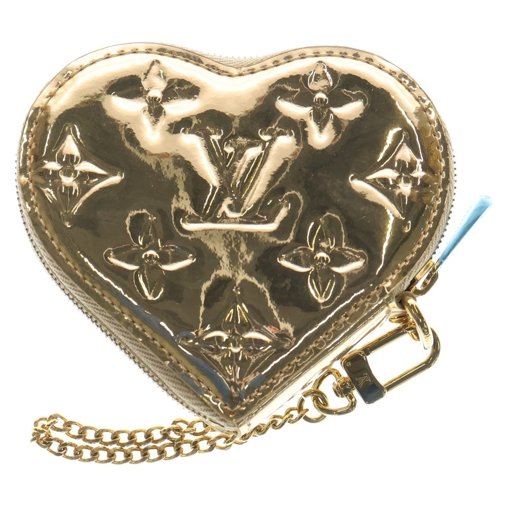 LOUIS VUITTON(ルイヴィトン) モノグラム ミロワール ポルトモネクール ハート型小銭入れ ゴールド エナメル M93567 レディース