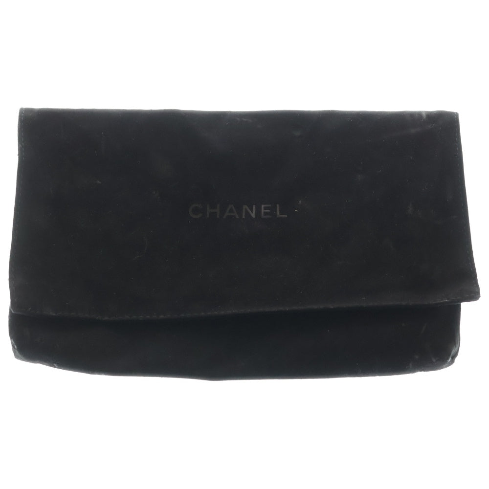 CHANEL(シャネル) ボーイシャネル 長財布 ブラック レザー 20番台