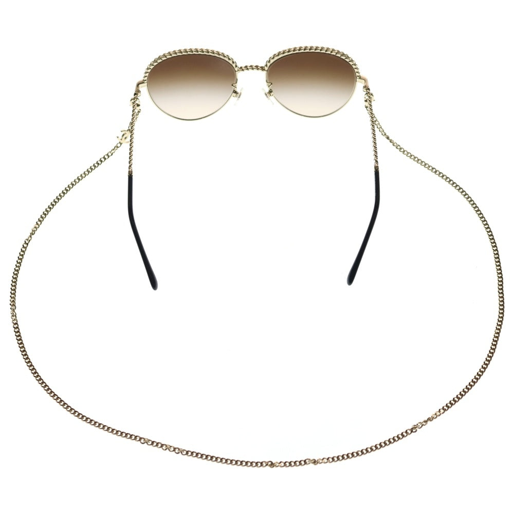 CHANEL(シャネル) ココマーク チェーンサングラス ゴールド