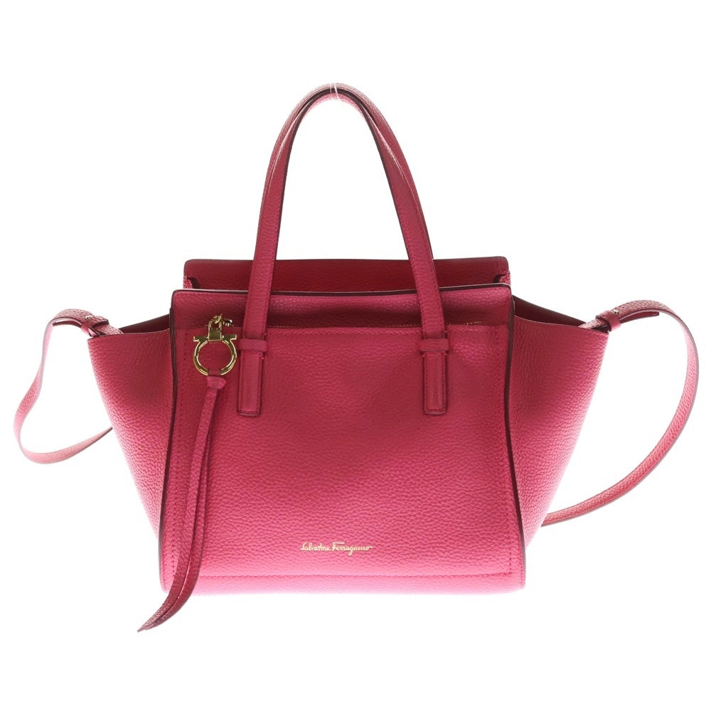 Salvatore Ferragamo(サルヴァトーレ フェラガモ) ガンチーニ エイミー 2WAYバッグ ピンク レディース