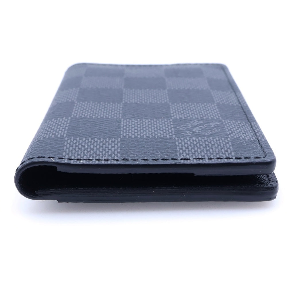 LOUIS VUITTON(ルイヴィトン) ダミエグラフィット ポケット・オーガナイザー カードケース 名刺入れ ブラック レザー N63143 レディース
