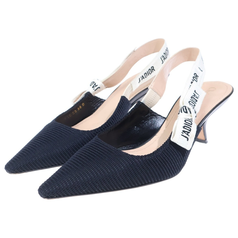 DIOR(ディオール) スリングバック ヒール サンダル パンプス シューズ ブラック レディース