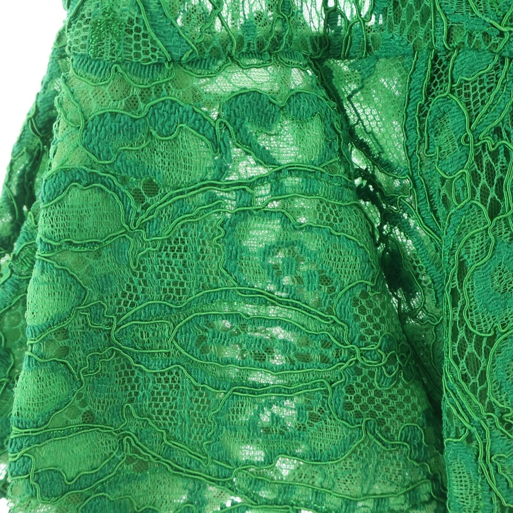 DOLCE & GABBANA(ドルチェアンドガッバーナ) 総レース ノースリーブドレス ワンピース グリーン レディース F6PJT