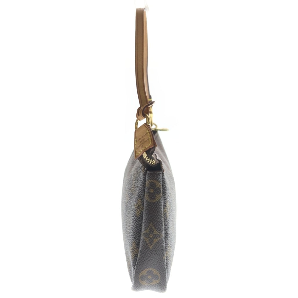 LOUIS VUITTON(ルイヴィトン) ポシェットアクセソワール モノグラム PVC レザー アクセサリーポーチ ハンドバッグ ゴールド金具 ブラウン M51980 レディース