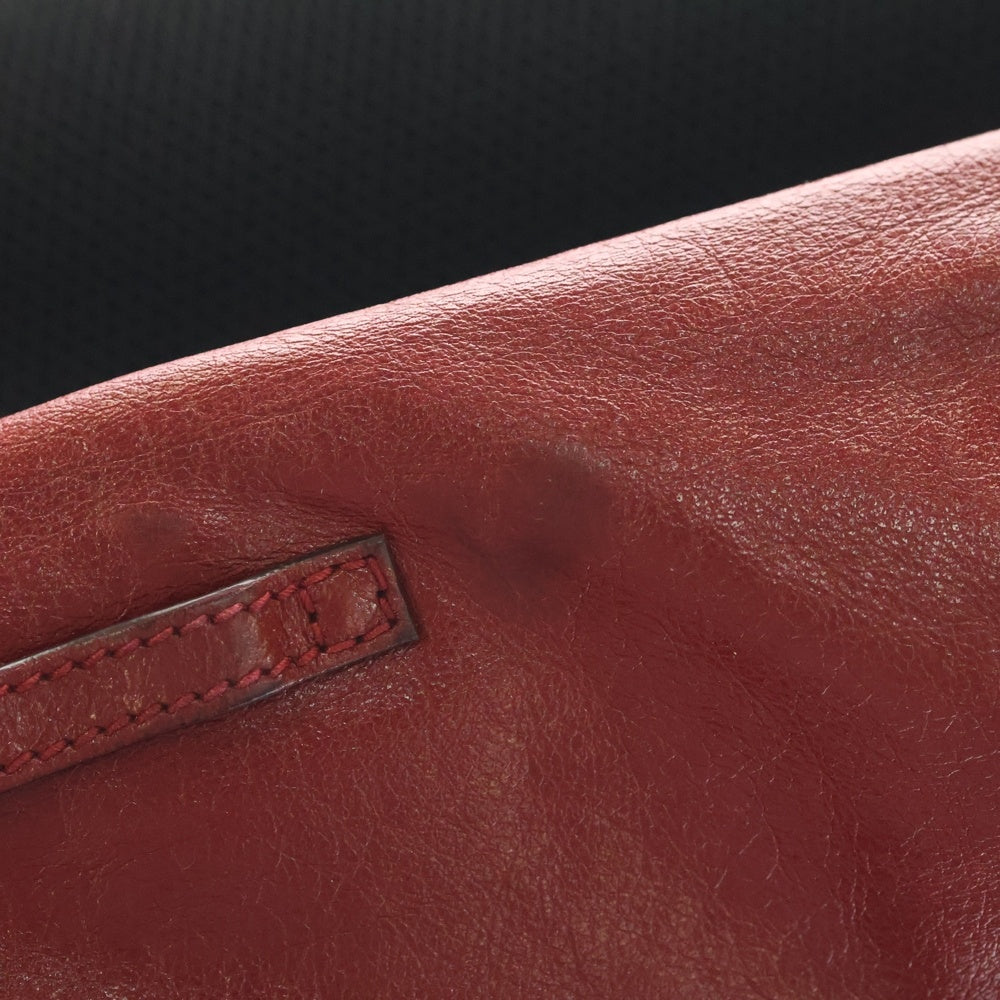 GUCCI(グッチ) リベル タイガー キャットヘッド GGマーモント バックパック リュックサック レッド レザー 526908 ゴールド金具