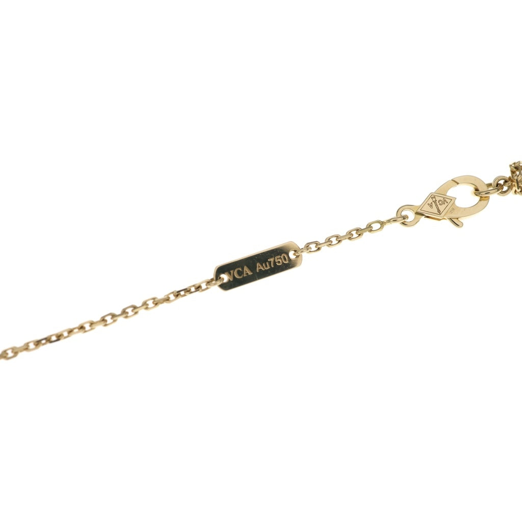 Van Cleef & Arpels(ヴァンクリーフアンドアーペル) ヴィンテージアルハンブラ オニキス ネックレス ペンダント チェーン ゴールド×ブラック YG