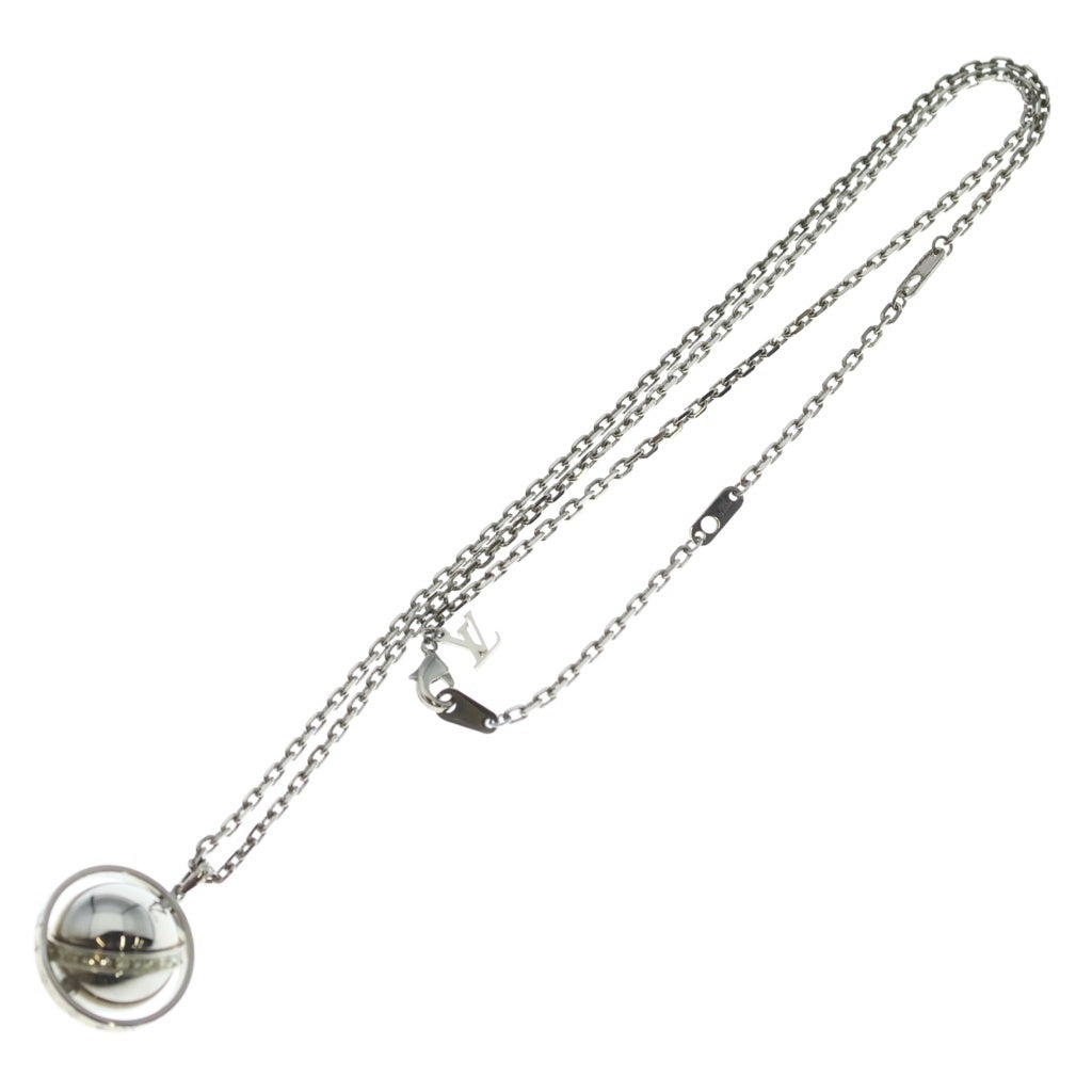 LOUIS VUITTON(ルイヴィトン) ペンダント LVグローブ ペンダント ネックレス チェーン シルバー 30.4g M00327 レディース