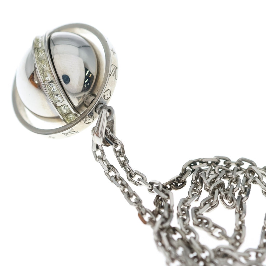 LOUIS VUITTON(ルイヴィトン) ペンダント LVグローブ ペンダント ネックレス チェーン シルバー 30.4g M00327 レディース