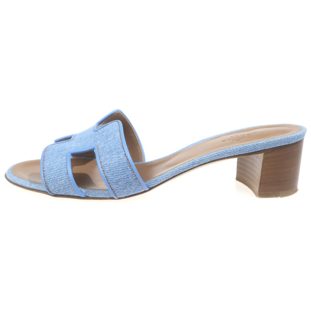 Roger Vivier(ロジェヴィヴィエ) ヴィヴランライトファブリックサンダル ライトブルー #38 レディース