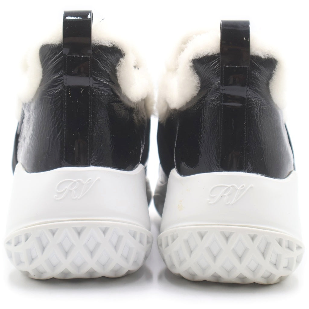 Roger Vivier(ロジェヴィヴィエ) ヴィヴランパテントレザービジュースニーカー ブラック #37 1/2 レディース
