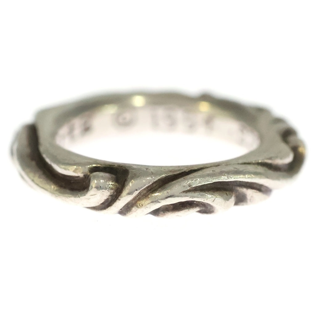 CHROME HEARTS(クロムハーツ) SCRL BAND スクロールバンド リング シルバー #12 BCA351