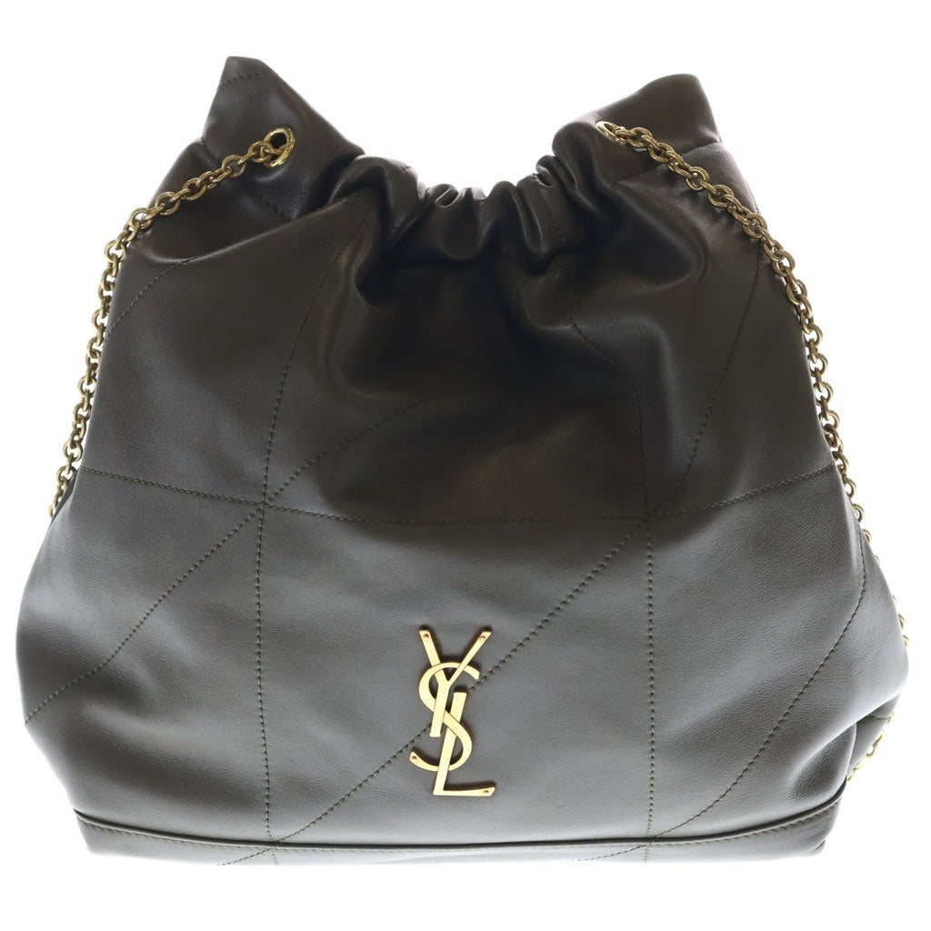 SAINT LAURENT PARIS(サンローランパリ) ジェイミー 4.3 ショルダーバッグ カーキ カーフレザー ゴールド金具 レディース