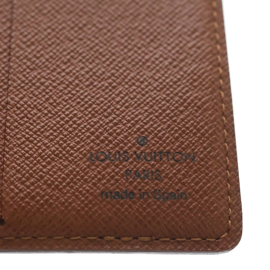 LOUIS VUITTON(ルイヴィトン) モノグラム ポルト ビエ・6カルト クレディ2つ折り コンパクトウォレット レザー 財布 ブラウン M60929