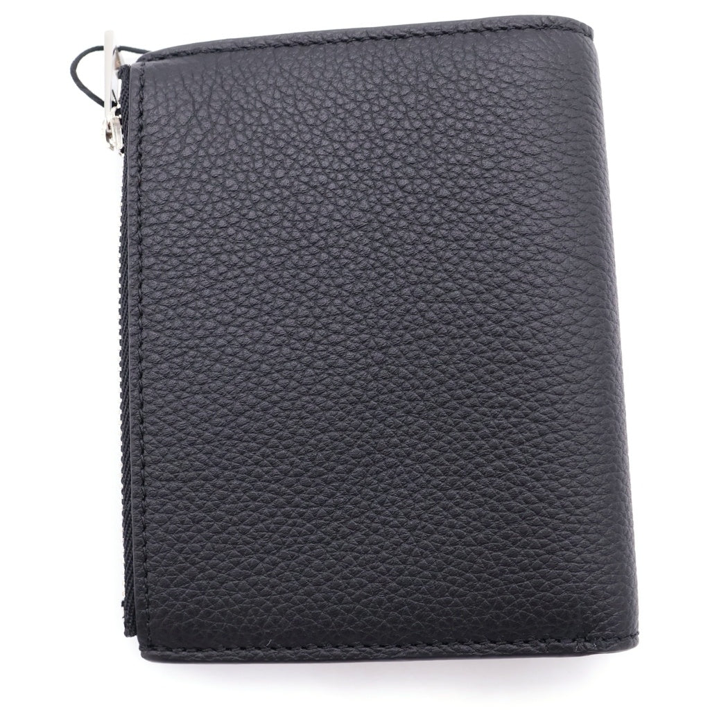 LOEWE(ロエベ) スリムコンパクトウォレット 二つ折り財布 レザー ブラック C660W73X02