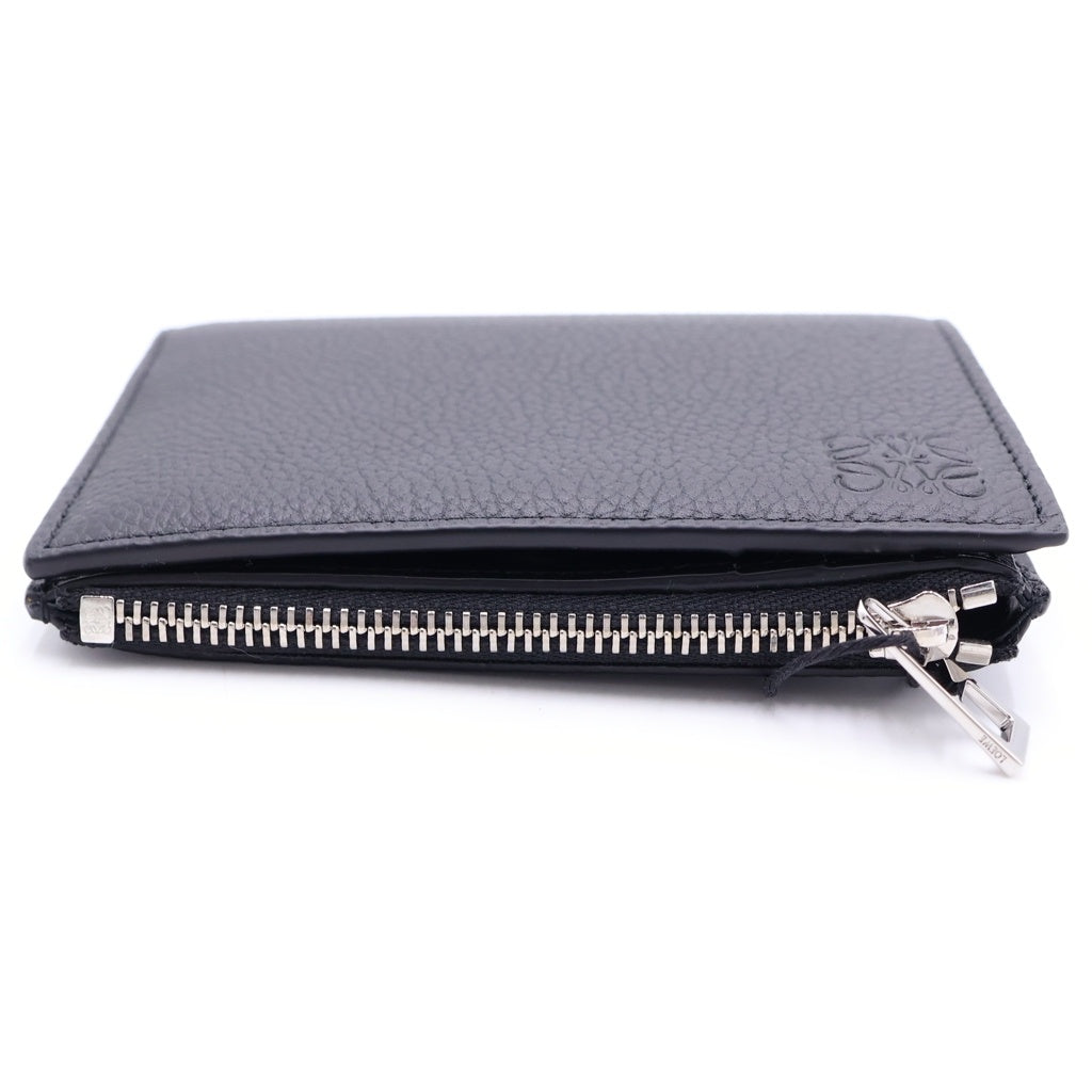 LOEWE(ロエベ) スリムコンパクトウォレット 二つ折り財布 レザー ブラック C660W73X02