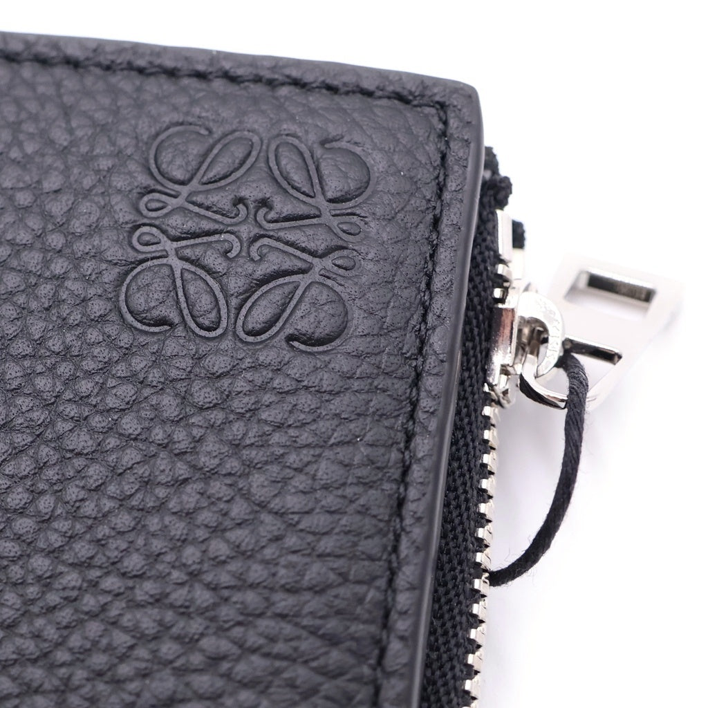 LOEWE(ロエベ) スリムコンパクトウォレット 二つ折り財布 レザー ブラック C660W73X02