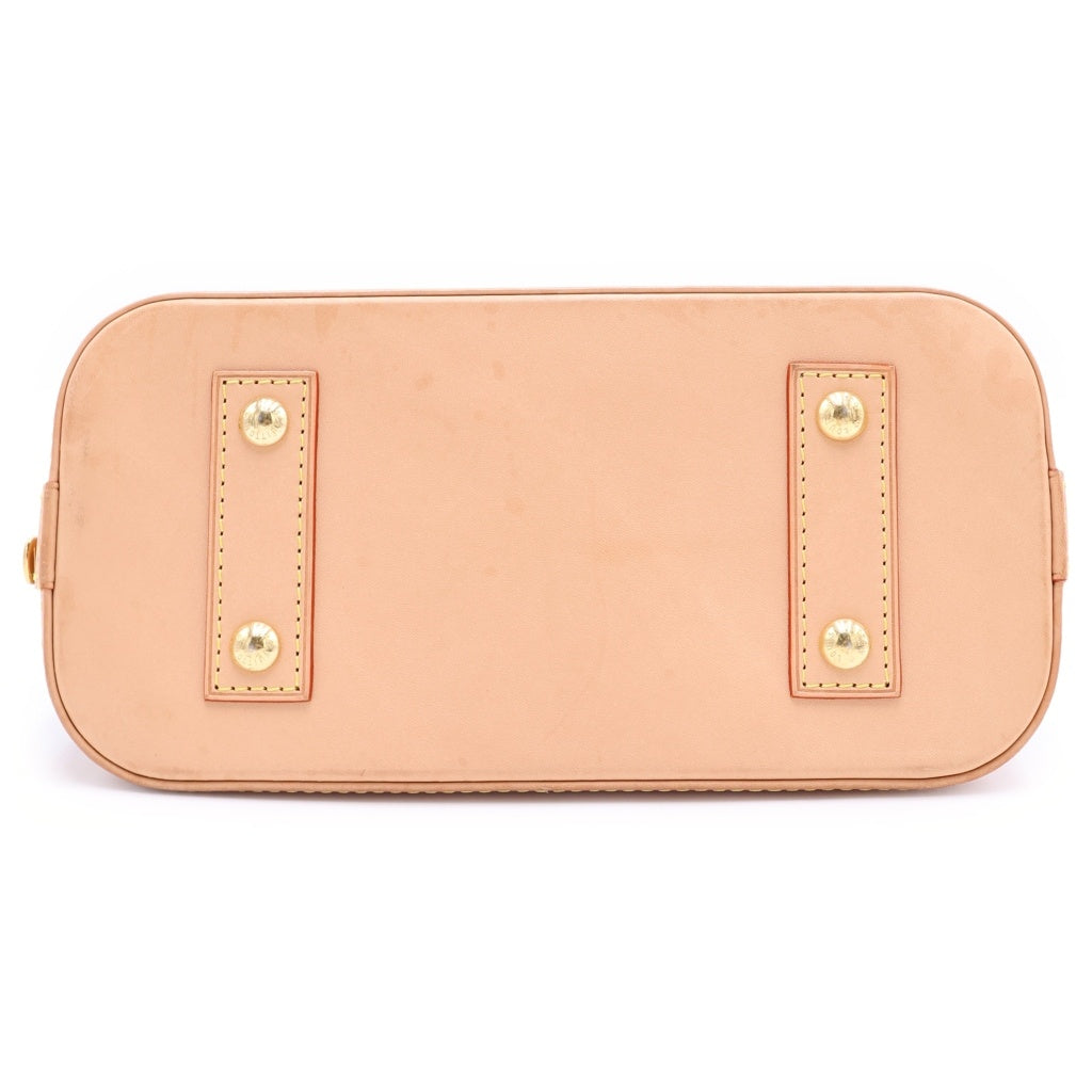 LOUIS VUITTON(ルイヴィトン) モノグラム アルマBB 2WAYバッグ ハンドバッグ ショルダーバッグ ブラウン レザー×PVC M46990 ゴールド金具 レディース