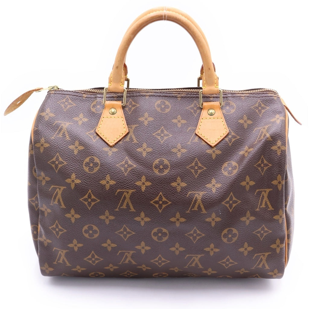 LOUIS VUITTON(ルイヴィトン) モノグラム スピーディ30 ハンドバッグ ボストンバッグ ブラウン PVC×レザー M41526 ゴールド金具 レディース