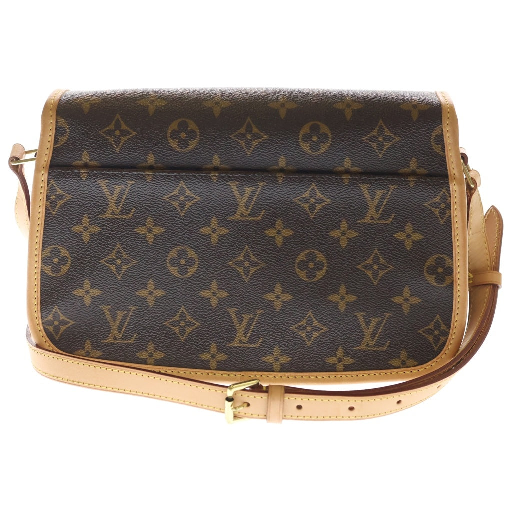 LOUIS VUITTON(ルイヴィトン) モノグラム ソローニュ ショルダーバッグ ブラウン レザー×PVC M42250 ゴールド金具 レディース