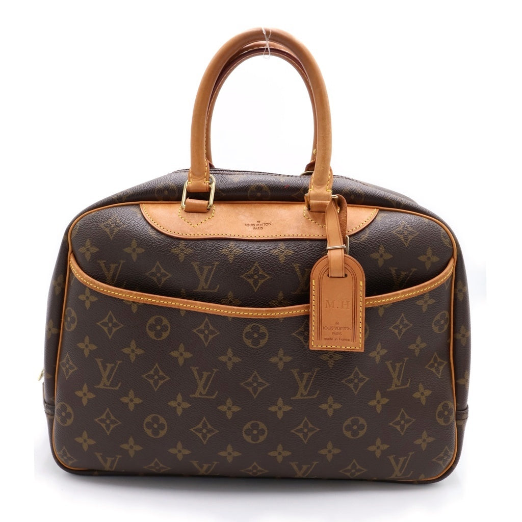 LOUIS VUITTON(ルイヴィトン) モノグラム ドーヴィル ハンドバッグ ブラウン PVC×レザー M47270 ゴールド金具