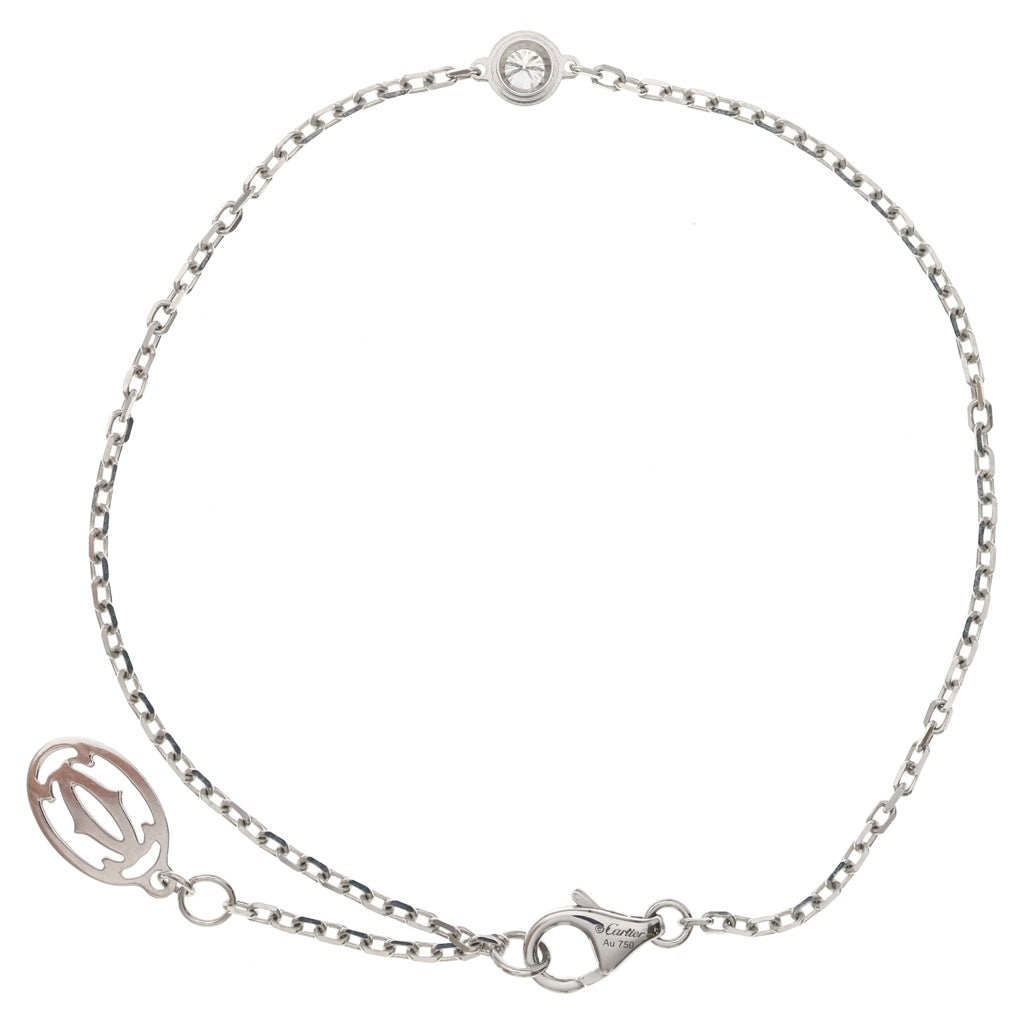 Cartier(カルティエ) ダムールXS ダイヤ ブレスレット ホワイトゴールド Au750WG レディース