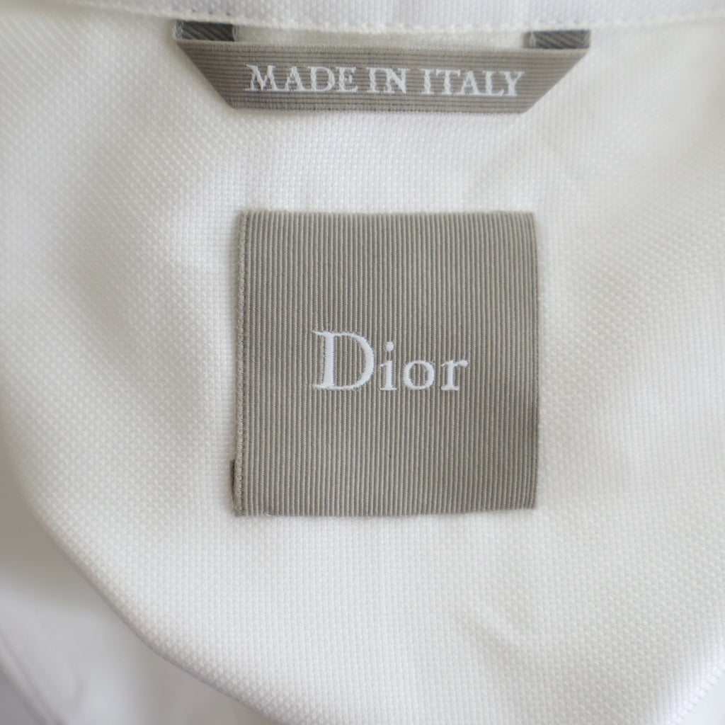 DIOR(ディオール) 26SS BookCover ブックカバー コットン ボタンダウン 長袖シャツ ホワイト 683C573A3118