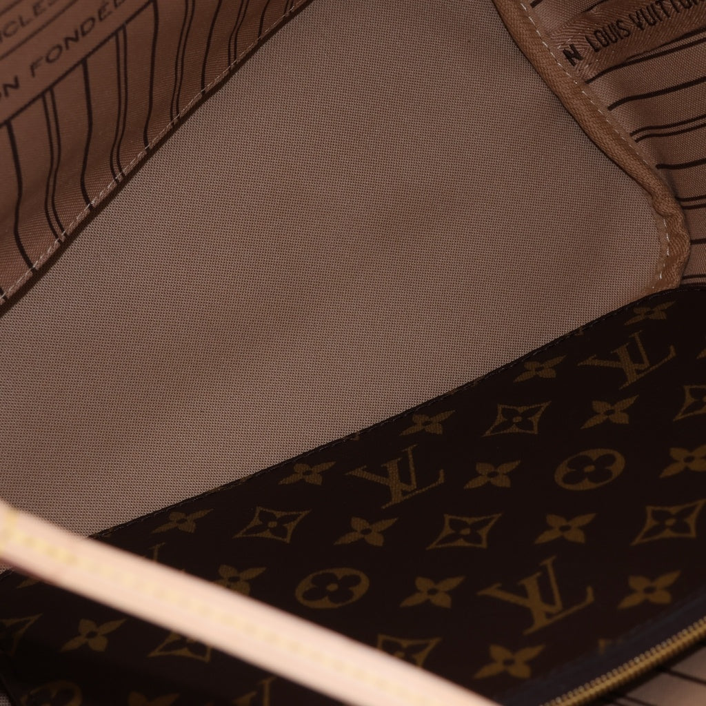 LOUIS VUITTON(ルイヴィトン) モノグラム ネヴァーフルMM ハンドバッグ PVC レザー ブラウン M46975 レディース
