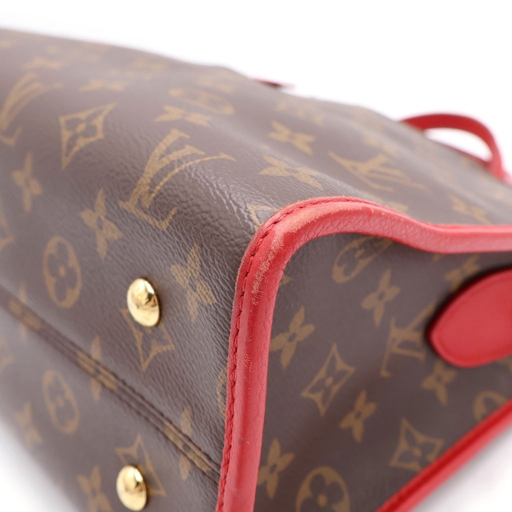 LOUIS VUITTON(ルイヴィトン) ポパンクールPM ハンドバッグ 2wayバッグ モノグラム PVC レザー レッド/ブラウン M43433 レディース