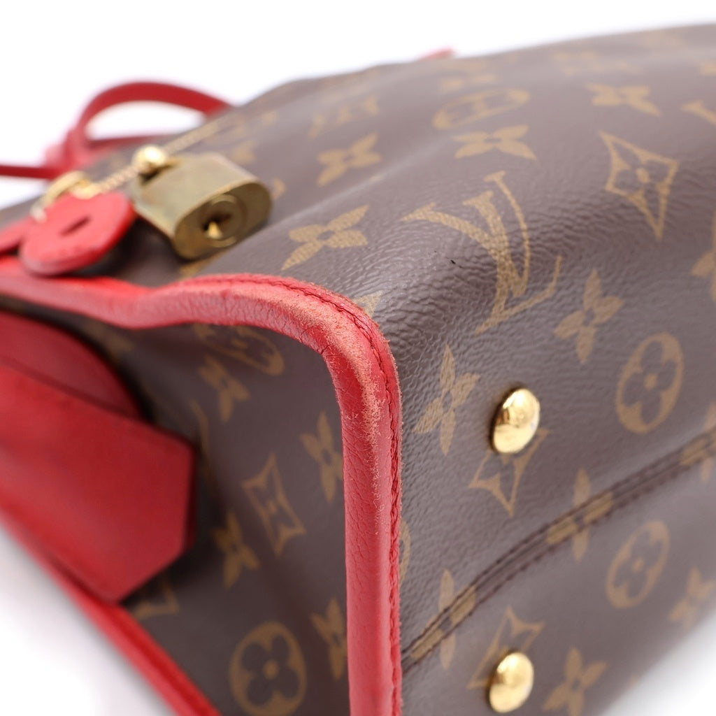 LOUIS VUITTON(ルイヴィトン) ポパンクールPM ハンドバッグ 2wayバッグ モノグラム PVC レザー レッド/ブラウン M43433 レディース