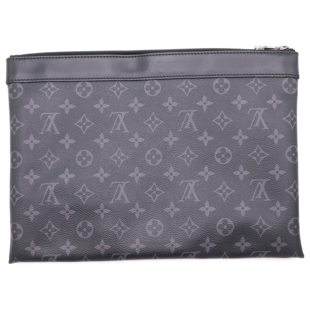 LOUIS VUITTON(ルイヴィトン) モノグラムエクリプス ポシェットディスカバリー PVC レザー クラッチバッグ ブラック M62291