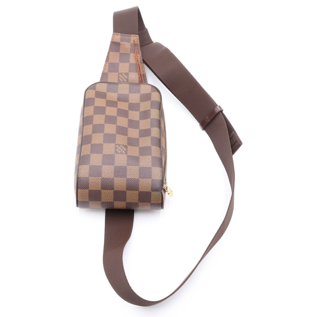LOUIS VUITTON(ルイヴィトン) ダミエ ジェロニモス PVC レザー ボディバッグ ショルダーバッグ ブラウン N51994 レディース
