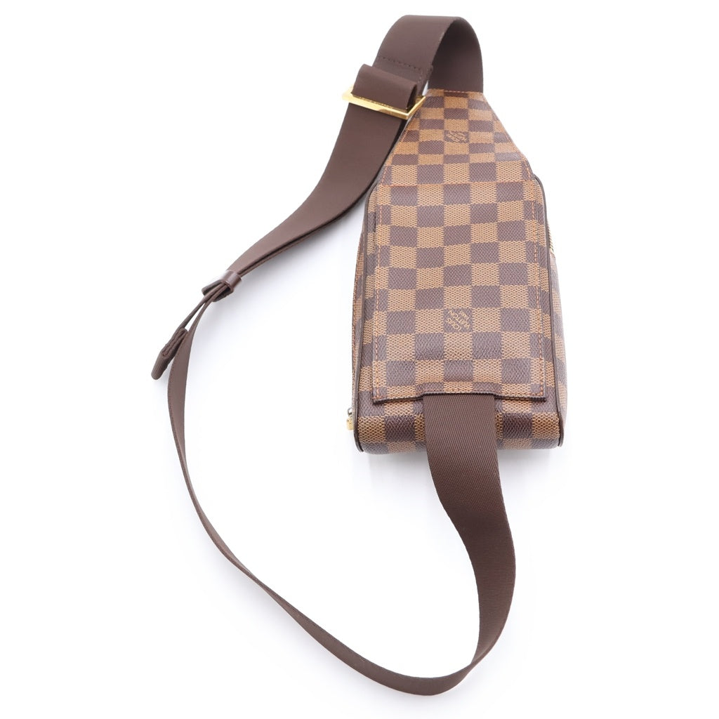 LOUIS VUITTON(ルイヴィトン) ダミエ ジェロニモス PVC レザー ボディバッグ ショルダーバッグ ブラウン N51994 レディース