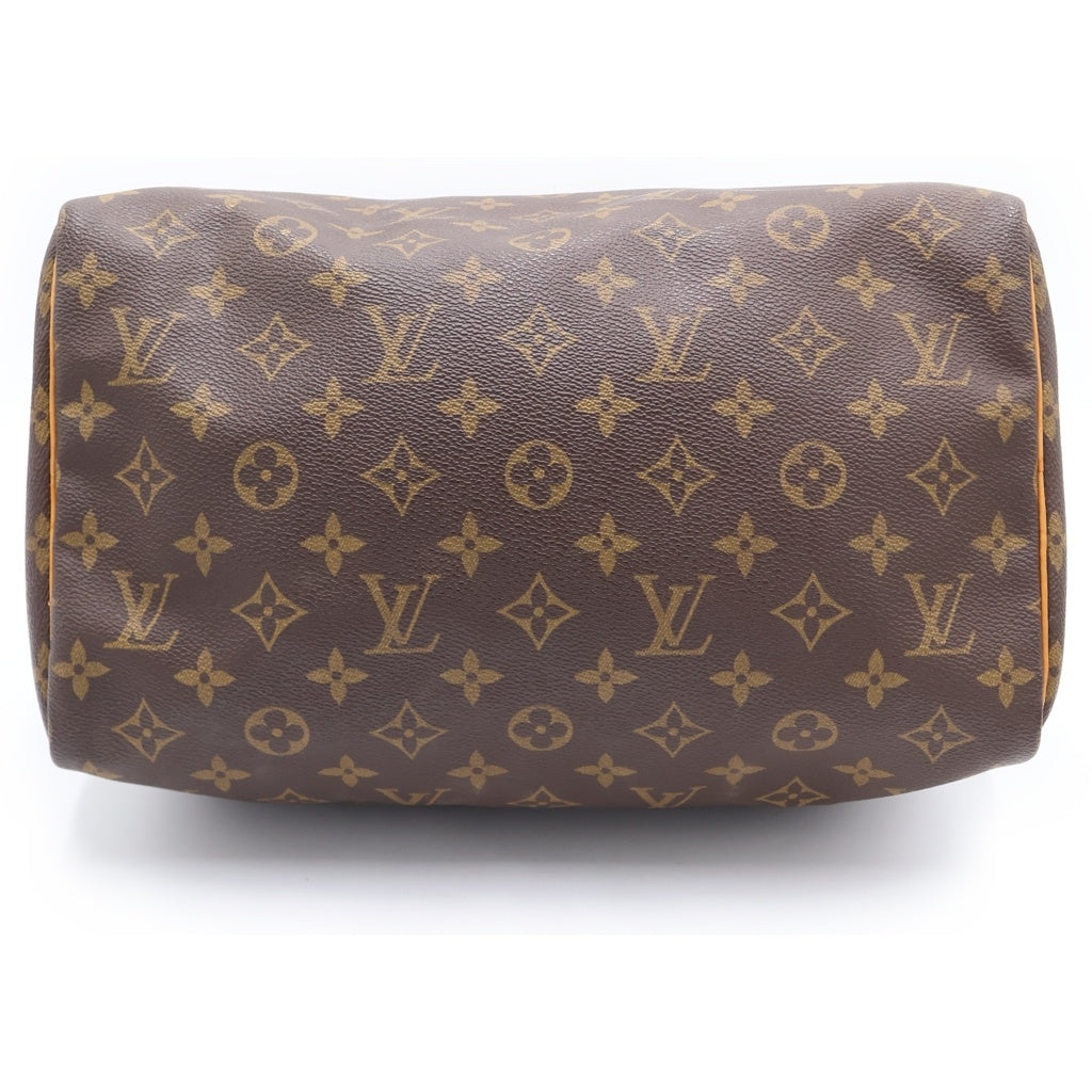 LOUIS VUITTON(ルイヴィトン) モノグラム スピーディ30 PVC レザー ハンドバッグ ミニボストンバッグ ブラウン M41526 レディース