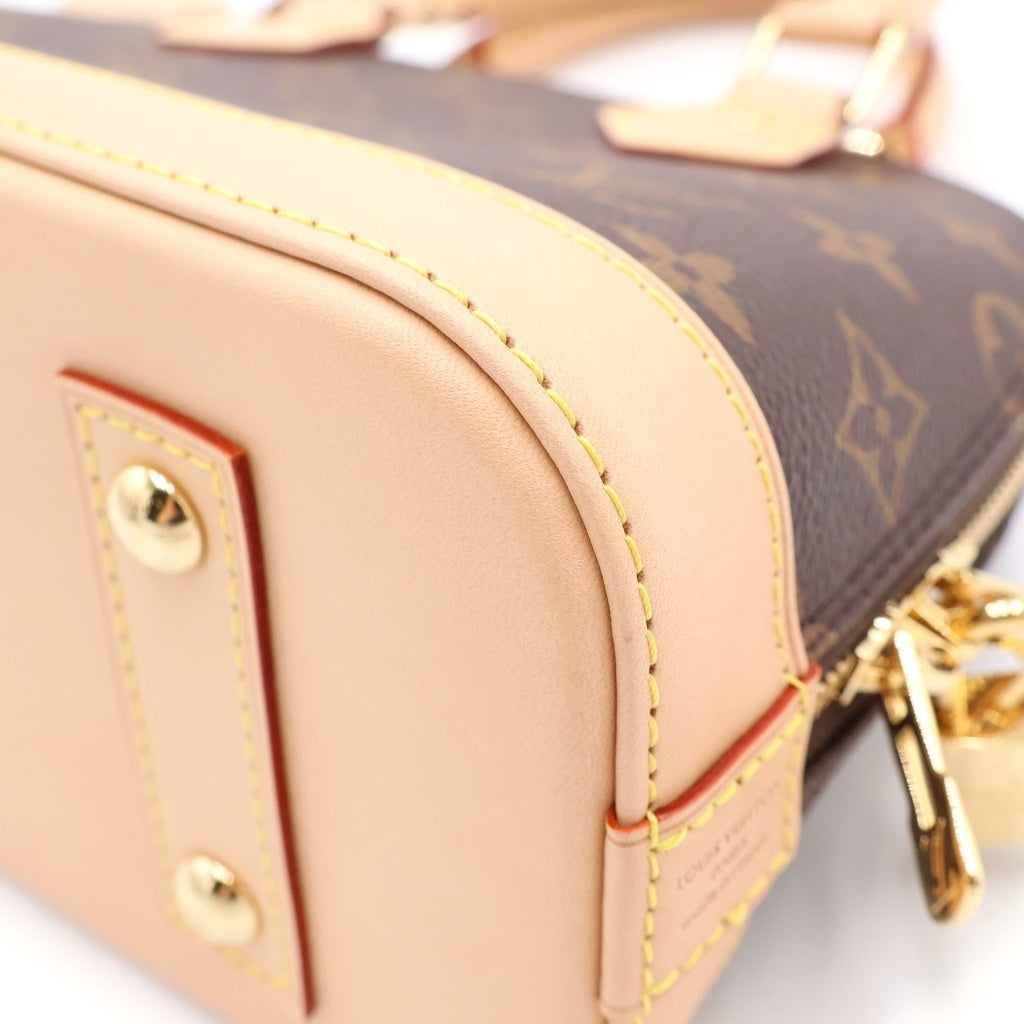 LOUIS VUITTON(ルイヴィトン) モノグラム アルマBB PVC レザー2WAY ハンドバッグ ショルダーバッグ ICタイプ ブラウン M53152 レディース