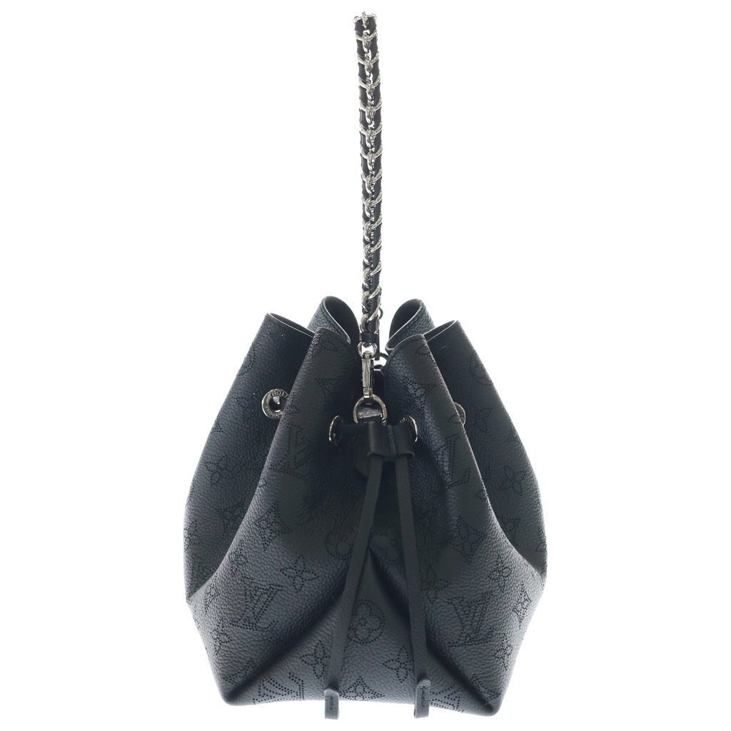 LOUIS VUITTON(ルイヴィトン) マヒナ ベラ レザー 2WAY チェーン ハンドバッグ ショルダーバッグ 巾着バッグ ICタイプ ノワール ブラック M57070 レディース