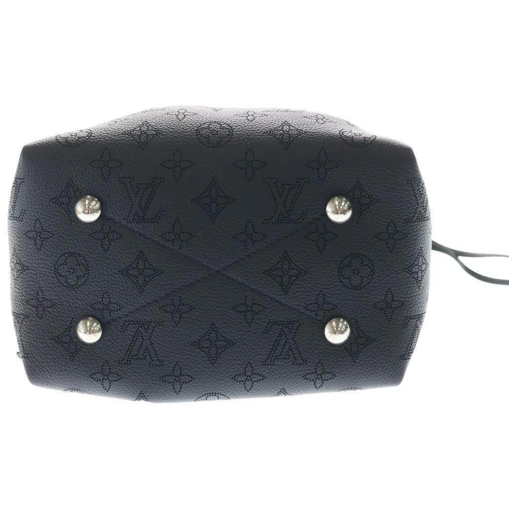 LOUIS VUITTON(ルイヴィトン) マヒナ ベラ レザー 2WAY チェーン ハンドバッグ ショルダーバッグ 巾着バッグ ICタイプ ノワール ブラック M57070 レディース