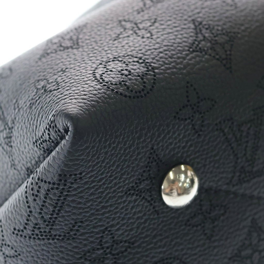 LOUIS VUITTON(ルイヴィトン) マヒナ ベラ レザー 2WAY チェーン ハンドバッグ ショルダーバッグ 巾着バッグ ICタイプ ノワール ブラック M57070 レディース