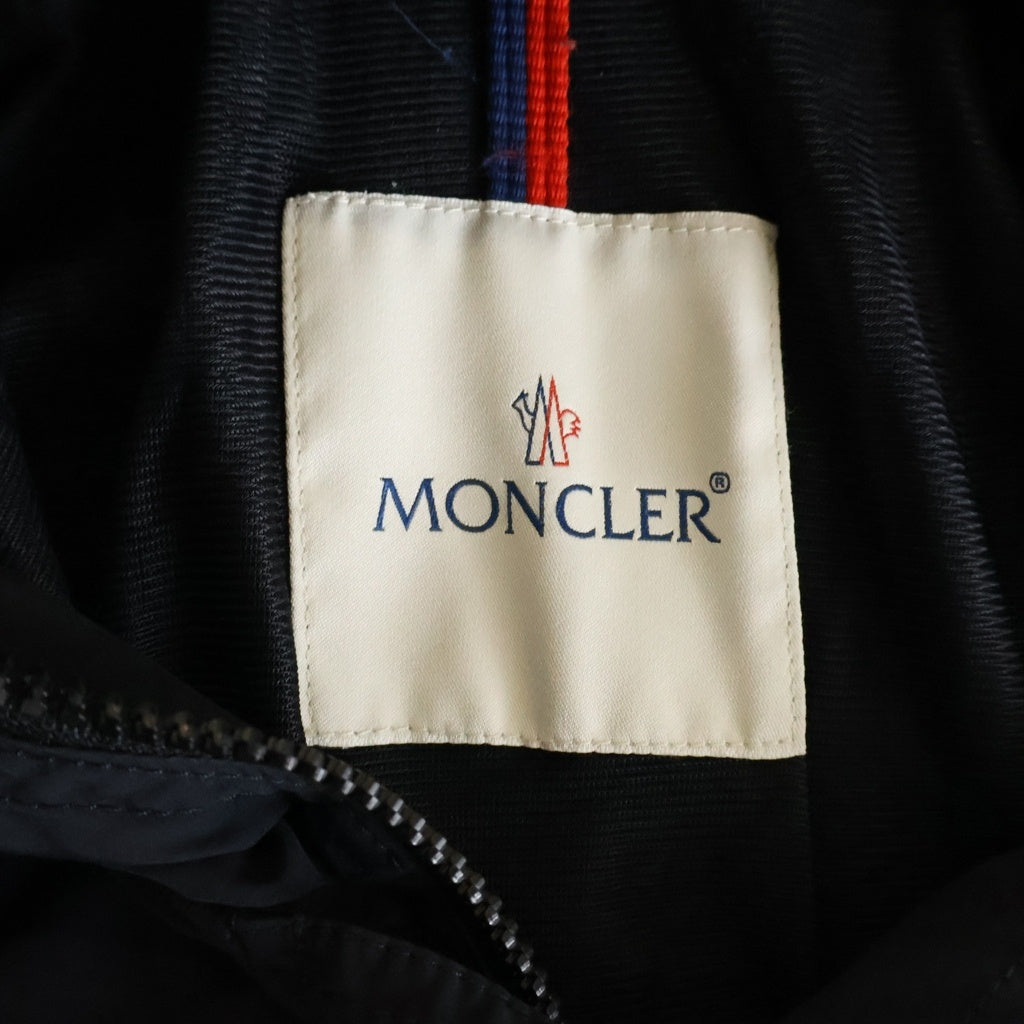 MONCLER(モンクレール) ワッペンロゴ ナイロン フーデッド ジャケット コート アウター #2 ブラック レディース